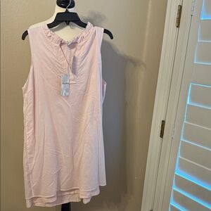 Tommy Bahama Sleeveless Pink Ruffled dress size XL